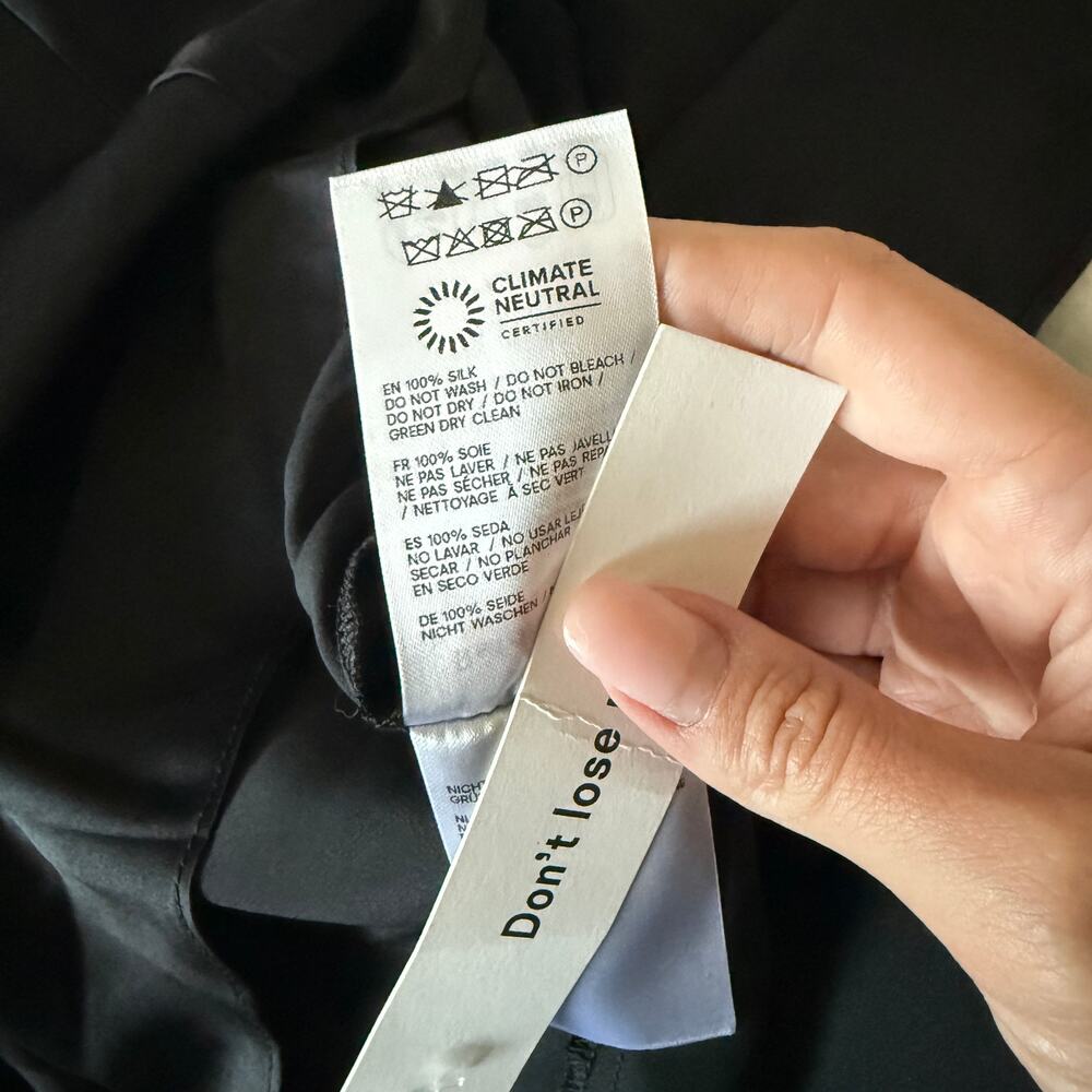 New Reformation Casette Silk Dress - Picture 4 of 5